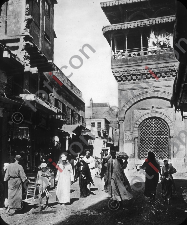Strassenszene in Kairo | Cairo street scene - Foto foticon-simon-008-002-sw.jpg | foticon.de - Bilddatenbank für Motive aus Geschichte und Kultur